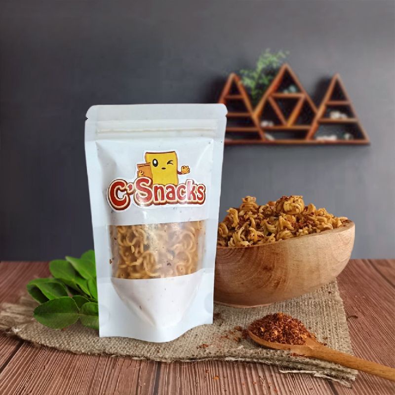 

Camilan gurih Mie Kriuk rasa pedas daun jeruk (kemasan 50gr)