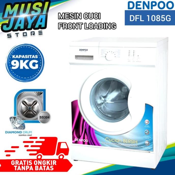 Mesin Cuci Denpoo DFL-1085G Front Loading 9KG Anti Bacteri