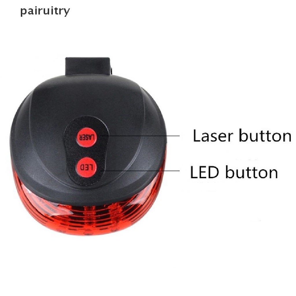 Prt Lampu Belakang Sepeda 2 Laser + 5 LED PRT