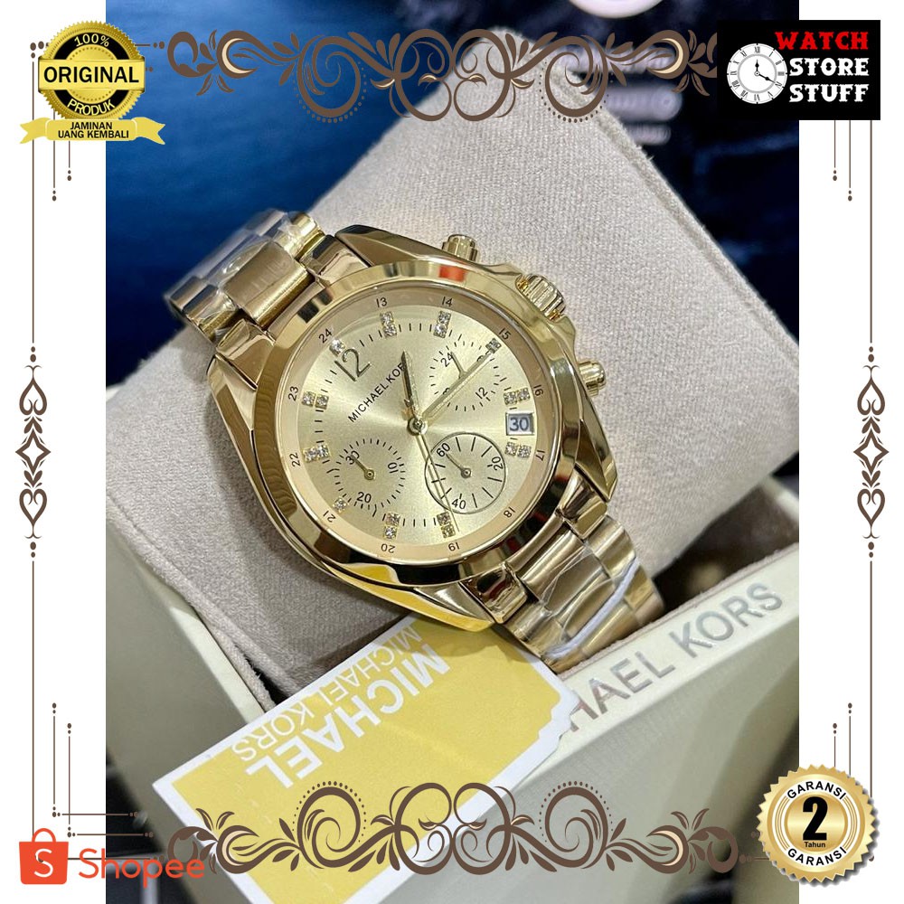 [JAM TANGAN PRIA WANITA | RANTAI | KULIT | KARET | MURAH | WANITA MICHAEL KORS]MK 5798 STAINLESS STE