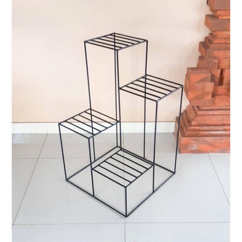 STANDING POT SUSUN 4 / Rak Bunga Susun Besi