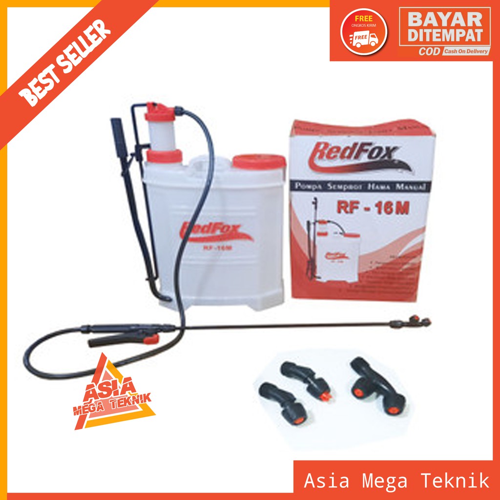 Jual Redfox Pompa Semprot Hama Manual 16 L Tengki Tangki Semprot Hama Pompa Solo RF 16M Shopee