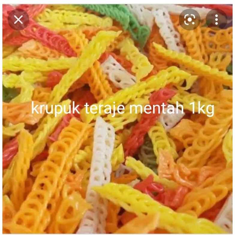 

Krupuk Teraje warna warni kemasan 1kg