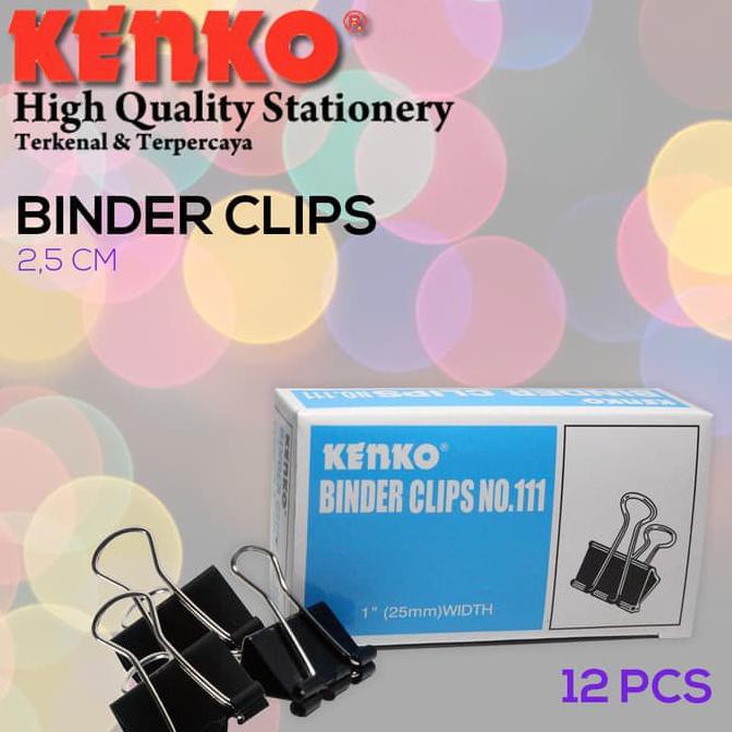 

Hemat Banget! Binder Clip Kenko Penjepit Jepitan Klip Kertas ATK Alat Kantor Terlaris