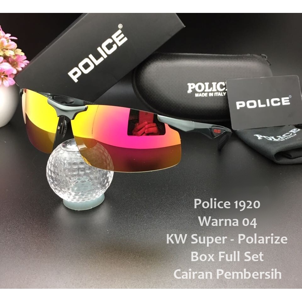 Sunglasses Kacamata Hitam Pria Police 1920 Sport Premium Polarize Mewah Import