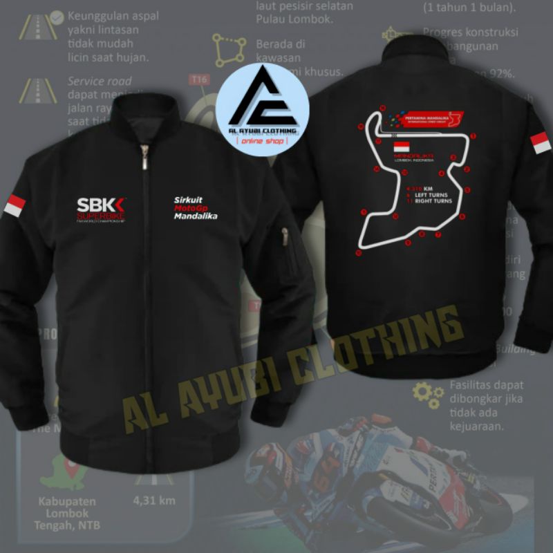 Jaket Bomber SBK Sirkuit Mandalika MotoGP | Bomber Mandalika MotoGP Mandalika
