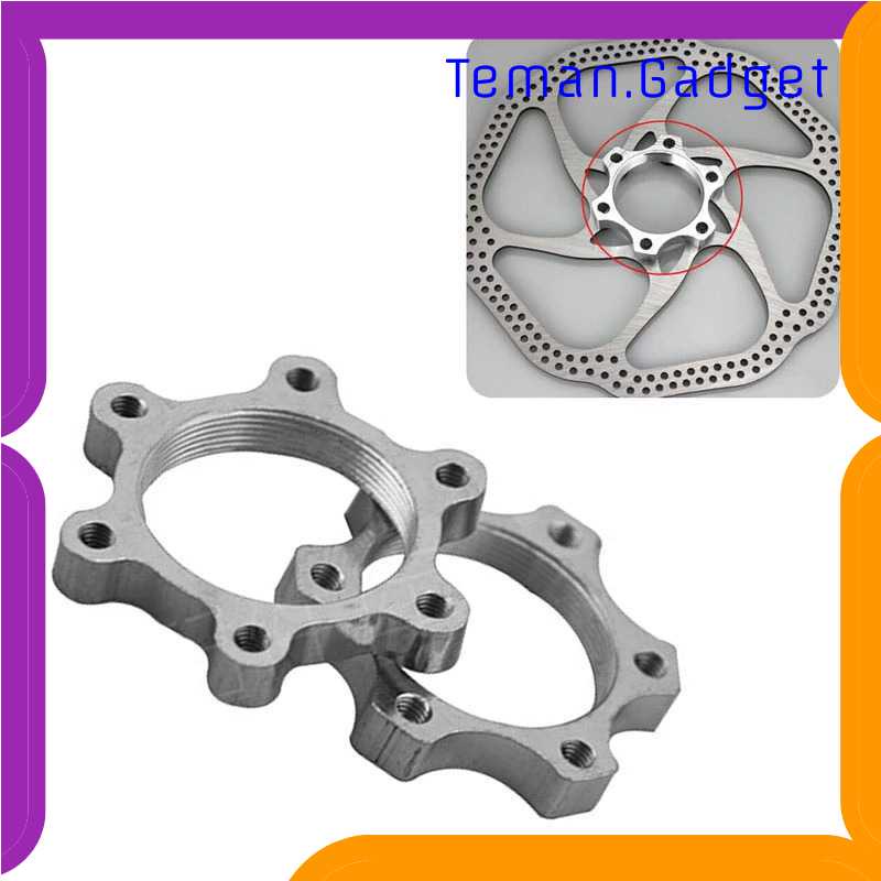 TG - HBF QILEJVS Threaded Hubs Disk Sepeda Freewheel Disc Adapter 6 Bolt 47518