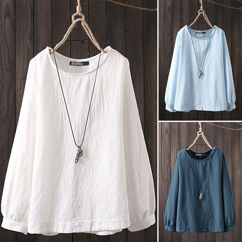 ZANZEA Blus Atasan Wanita Baggy