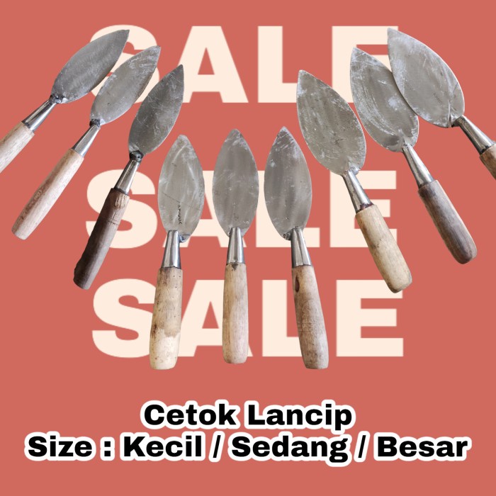 Cetok Lancip Kayu / Sendok Semen