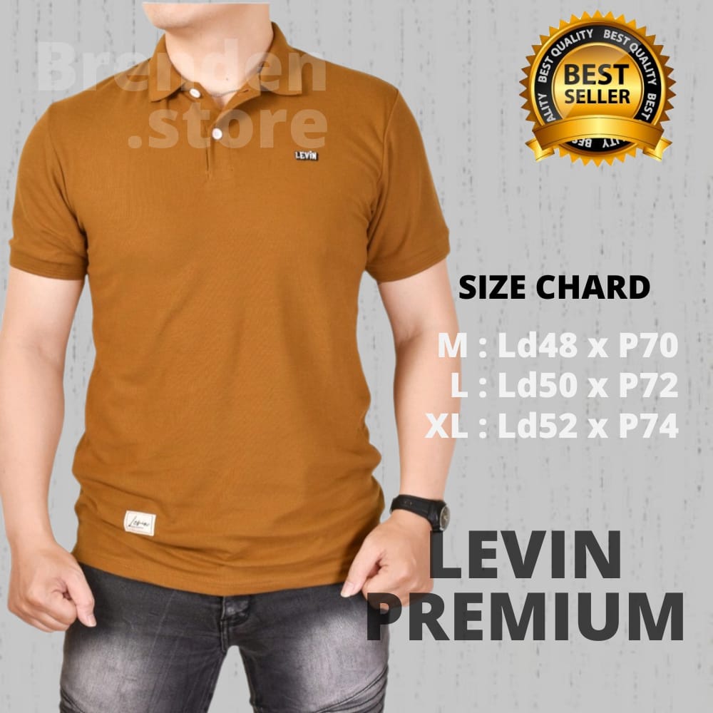 Polo Shirt Kaos Kerah Pria Premium Murah LEVIN PREMIUM