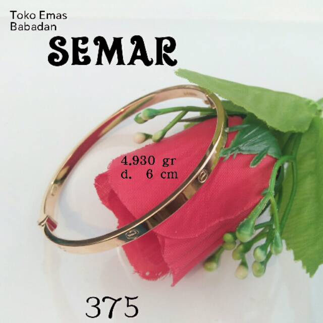 Gelang Oval Cartier Rose Gold