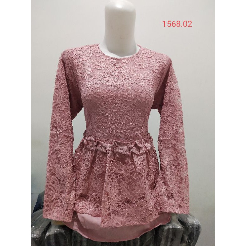 (Brukat 1568.02)BLUS KEBAYA ATASAN KEBAYA ATASAN BROKAT ATASAN BRUKAT BLUS BRUKAT BLUS BROKAT ATASAN BLUS KEBAYA