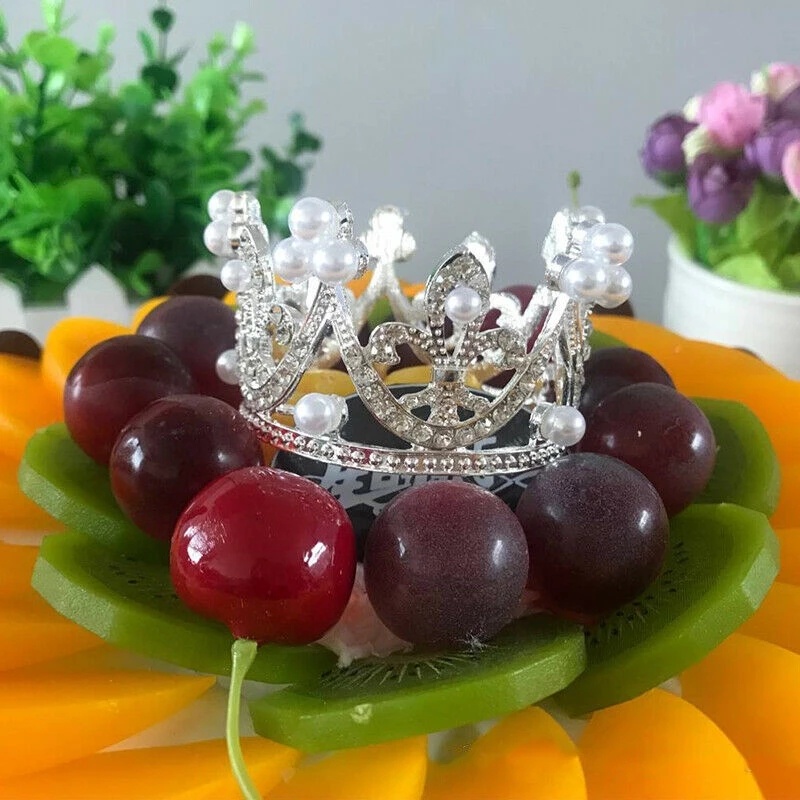 Mini Crown Cake Topper Princess Topper Tiara Mutiara Untuk Dekorasi Kue Pesta Ulang Tahun Pernikahan Nikmat Part