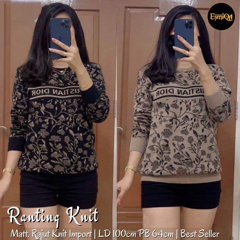 Blouse Kain Rajut Knit Aneka Motif / BY ESMIQA