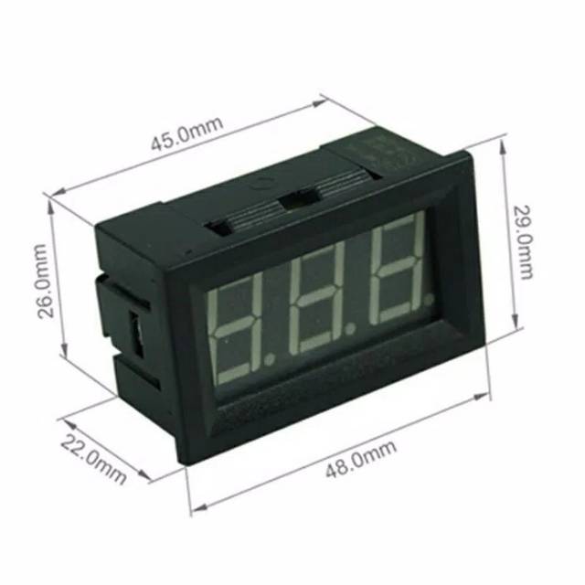 Voltmeter Digital DC 4.5V - 30V Frame 0.56&quot; 2 Kabel