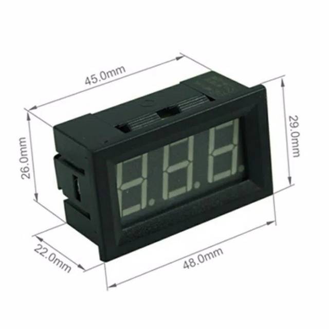 Voltmeter Digital DC 3.2V - 30V Frame 0.56&quot;