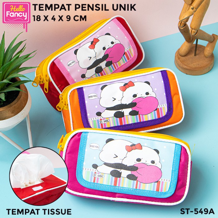 

Bagus Tempat Pensil Alat Tulis / Kotak Pensil Kain / Pencil Case St-549A Terbatas