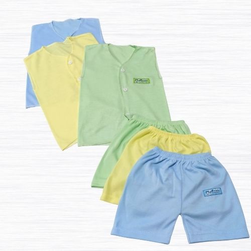 Setelan Baju Bayi Polos Newborn Usia 0-3 Bulan