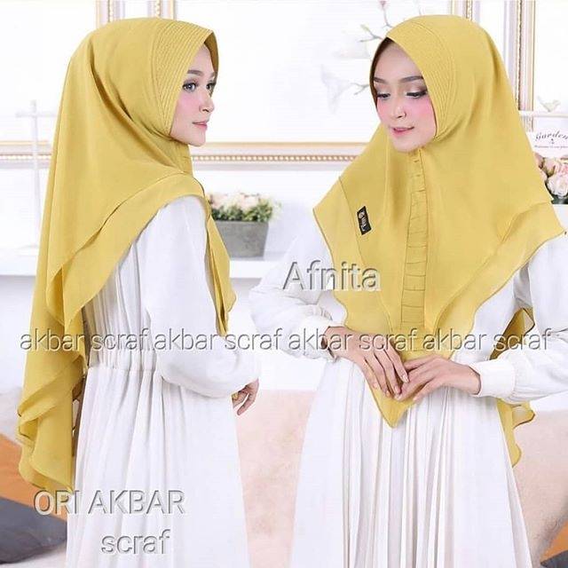 KHIMAR AFNITA, HIJAB INSTAN AFNITA, SCRAF AKBAR