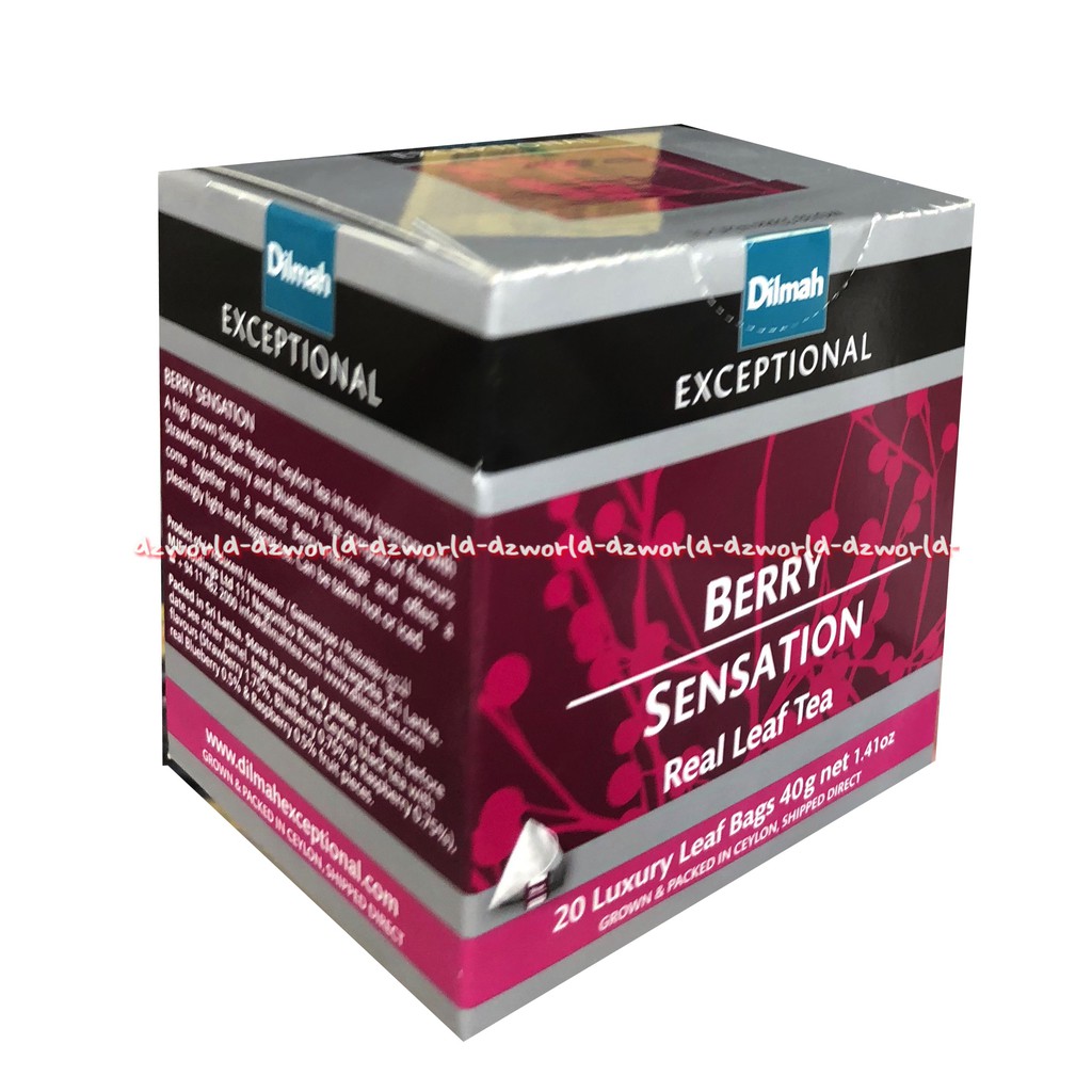 Dilmah Berry Sensation Real Leaf Tea 20 Bag Teh Dilmah Rasa Buah Beri