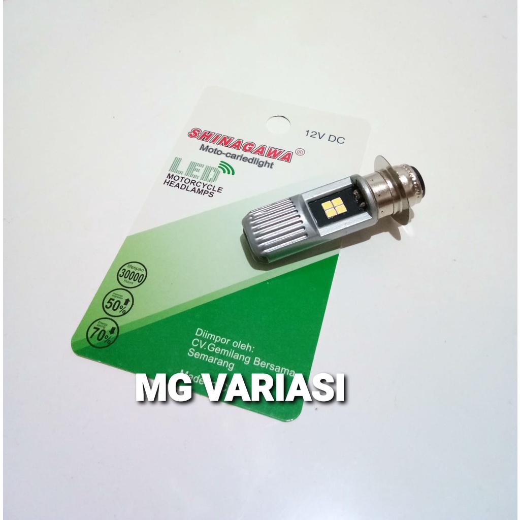 LAMPU LED DEPAN BEBEK MATIC 8 MATA H6 AC DC PUTIH - LAMPU LED BEBEK 8 MATA