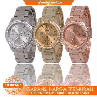 FF-BW521 Jam Tangan Wanita Diamond Elegant + Free BUBBLE WRAP / Jam Tangan Quartz Diamond J-132
