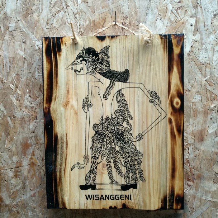 Jual Lukisan Kayu Wayang Wisageni Hiasan Dinding Klassik Jatibelanda