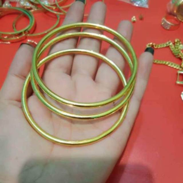 Gelang lapis emas,tahan lama,harga per biji