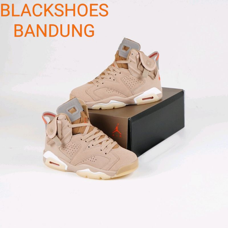 Sepatu Air Jordan 6 British Khaki X Air Jordan 39-45