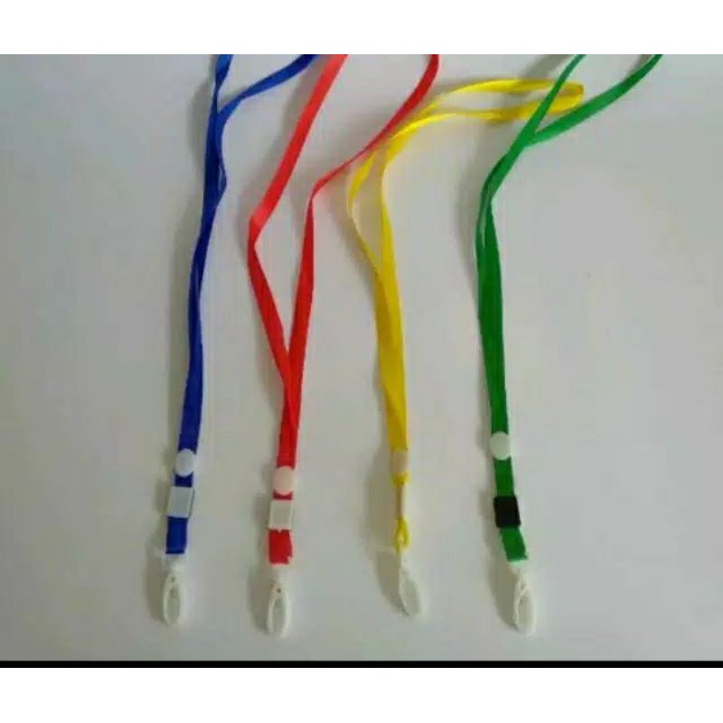 

Tali id card 1cm nylon pvc kait plastik / gantungan id card 1cm kait plastik / Tali ID