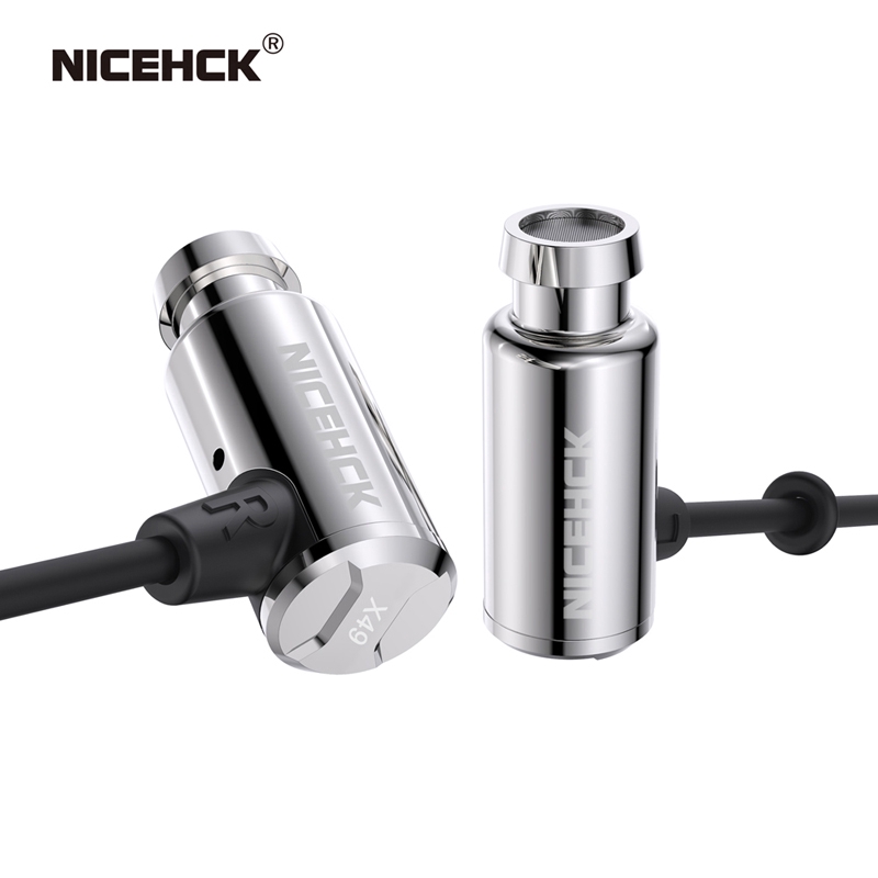 Nice Hck X49 Earphone In Ear Hifi Mini Single Ba Seimbang Dengan Mic Untuk Monitor Tidurgame Dj