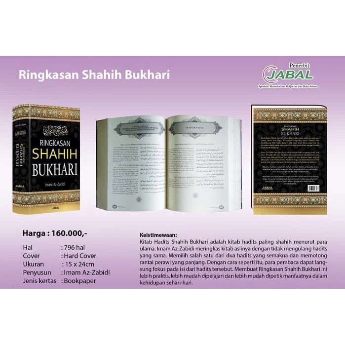 PAKET Ringkasan Shahih Bukhari +Shahih Muslim PALING LENGKAP