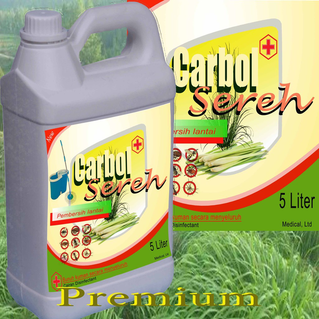 carbol sereh 5 liter pembersih lantai pembunuh kecoa dan jamur sudah ada izin edar resmi by Oke sabun suplayer 2