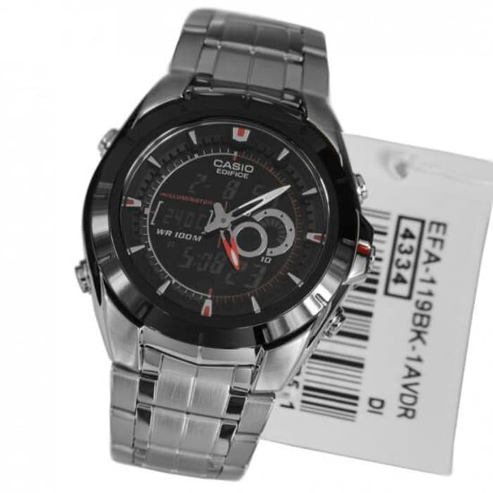 jam tangan / Watch_Id PRIA ORIGINAL CASIO EDIFICE EFA-119BK-1AV