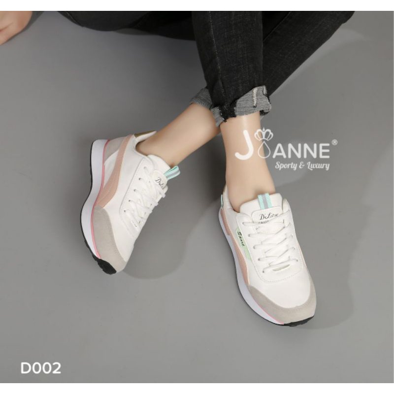 RESTOCK!! JOANNE Sepatu Sporty Sneakers Shoes D002 [ORIGINAL BRAND]