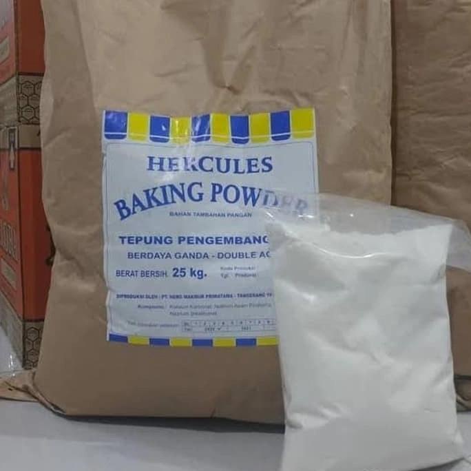 

Baking Powder Hercules 25kg (1zak) Khusus JNE ---NEW---