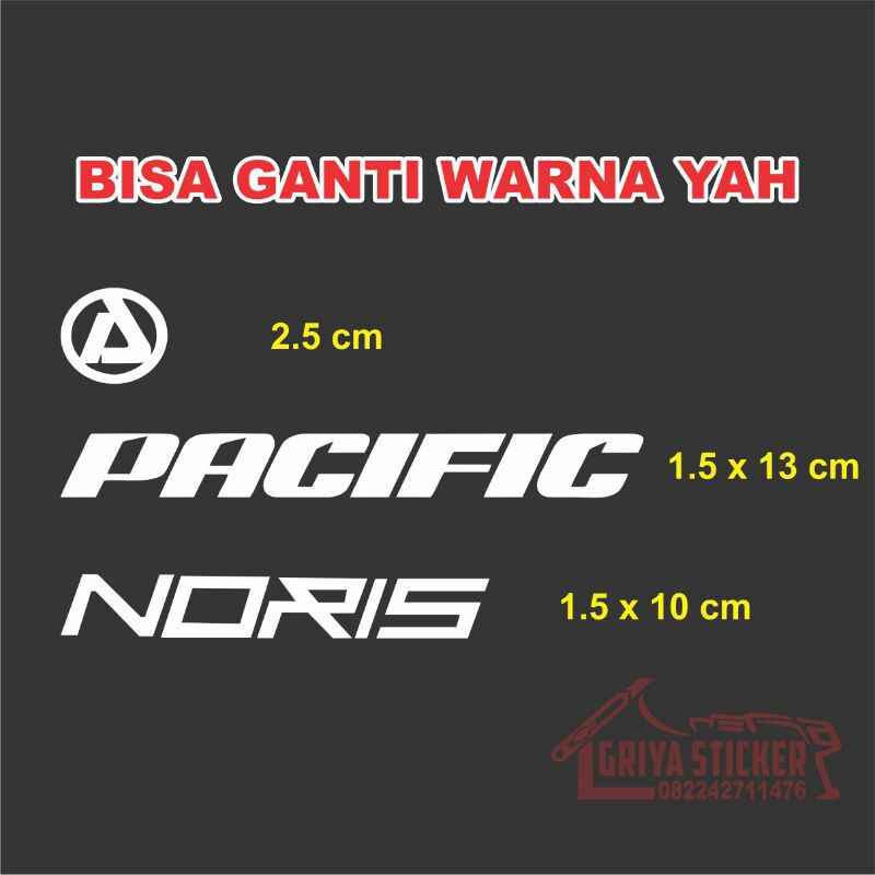Sticker sepeda - Stiker pasific noris sepeda lipat