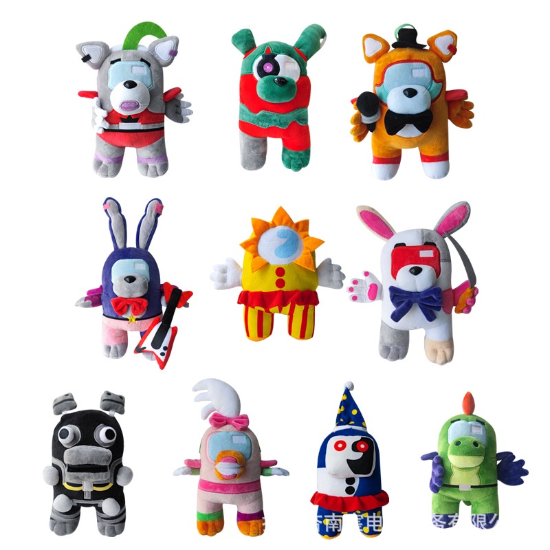 Fnaf Among us Joint Name Stuff Sundrop Moondrop Bahan Plush Untuk Mainan Anak