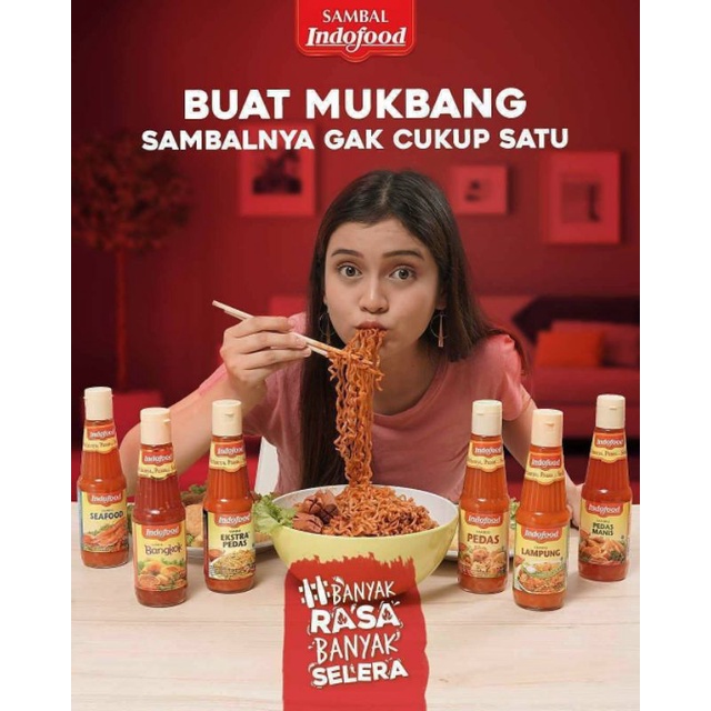 Indofood Sambal Extra Pedas Dahsyat Saus Tomat Manis 135ml Cabe Habanero Botol Plastik Pet Ekonomis