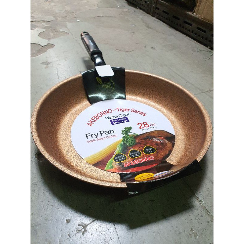 Fry Pan Tiger Series Anti Lengket Anti Gores Akebonno 24 / 26 / 28 / 30 cm Penggorengan Terbaik
