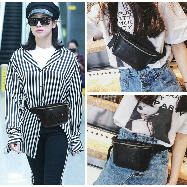 Tas Pinggang Selempang Kulit Wanita / Waist Bag Fashion Import WB-02