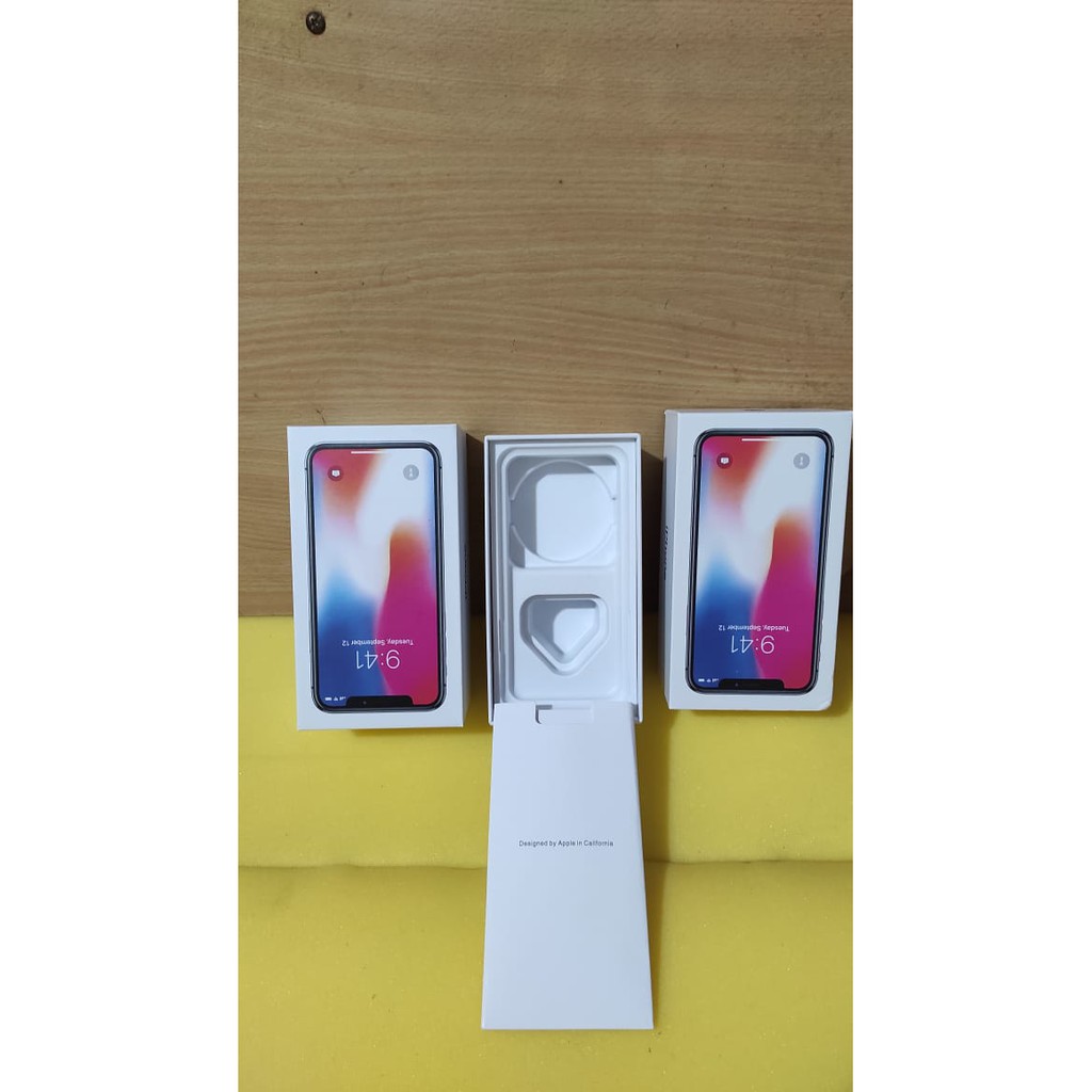 

KOX/DUS/KOTAK/KARDUS OEM IPHONE X FULL SET AKSESORIS/ACC MURAH FREE IMEI