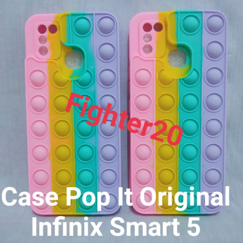 Infinix Kesing Hp Smart 5 Case Pop It Rainbow Kesing Hape Infinix Smart 5 Softcase Casing Murah