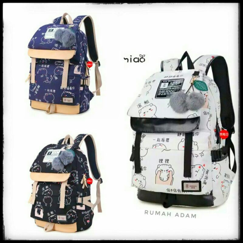 TAS RANSEL ANAK MURAH-MORYMONY TAS KARTUN - Tas Ransel Backpack Korea Fashion-KABAYAN