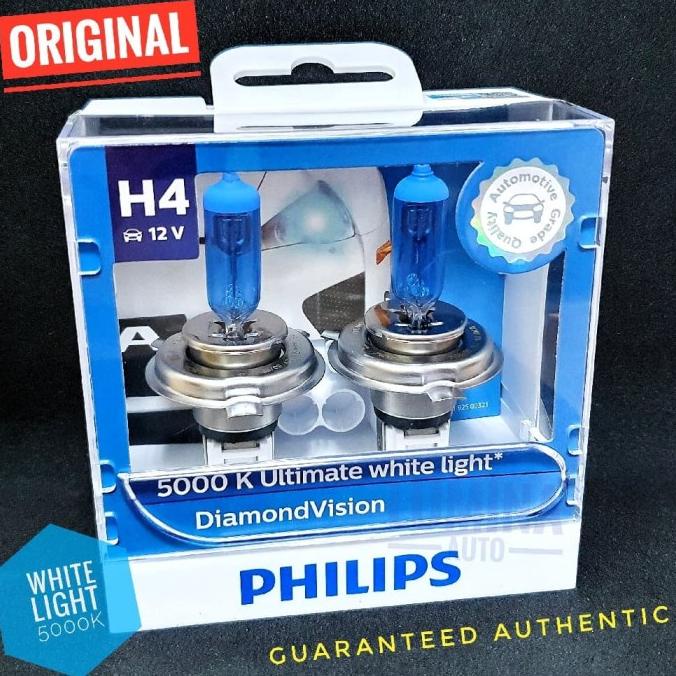 Philips Diamond Vision H4 5000K | Interior Mobil