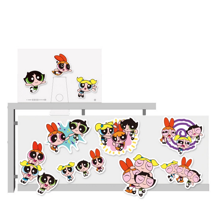 A23 STICKER 10PCS (POWER PUFF GIRLS) anti air notebook scrapbook label tempel motif kartun superhero super hero unik lucu atk alat tulis kantor murah viral termurah kartun komputer leptop handphone hp smartphone koper laptop tembok kulkas disney