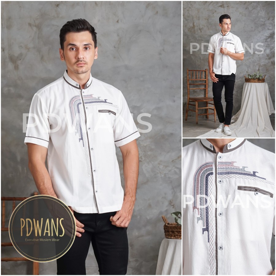 Atasan Kemeja Casual Baju Koko Pria Dewasa Murah Buju Muslim Terbaru 2023 Atasan Muslim Pria Kekinia