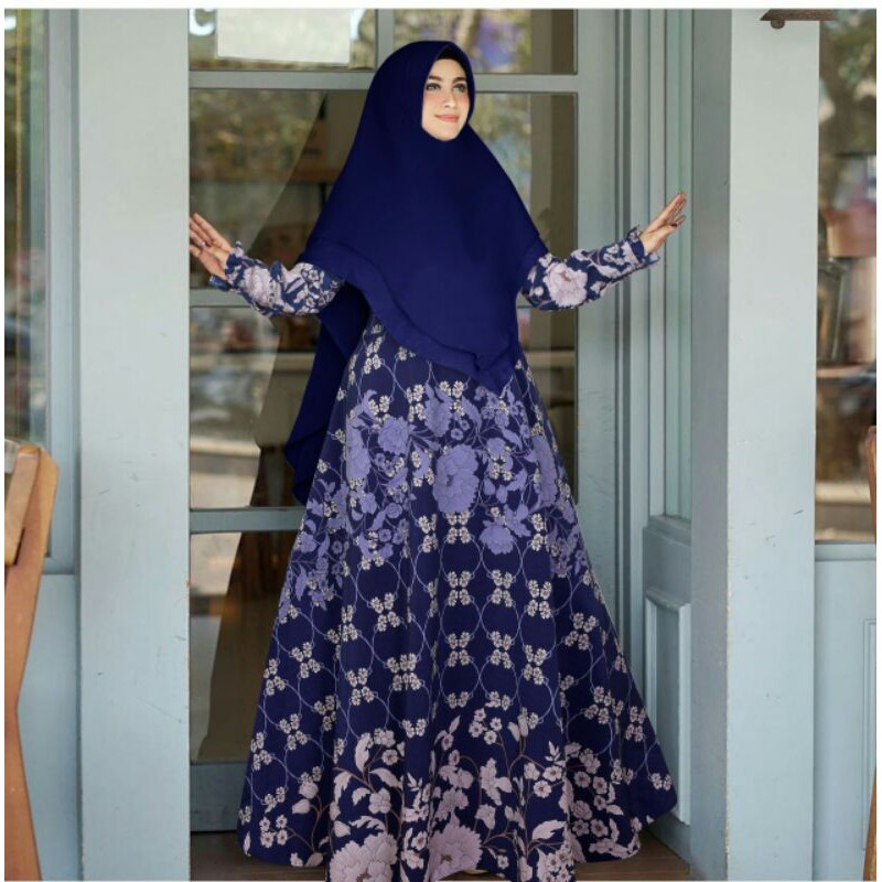 Tunik Baju Gamis Abaya Atasan Terbaru Couple Dres Jumbo Murah Muslim Remaja Wanita Pesta Syari Set B