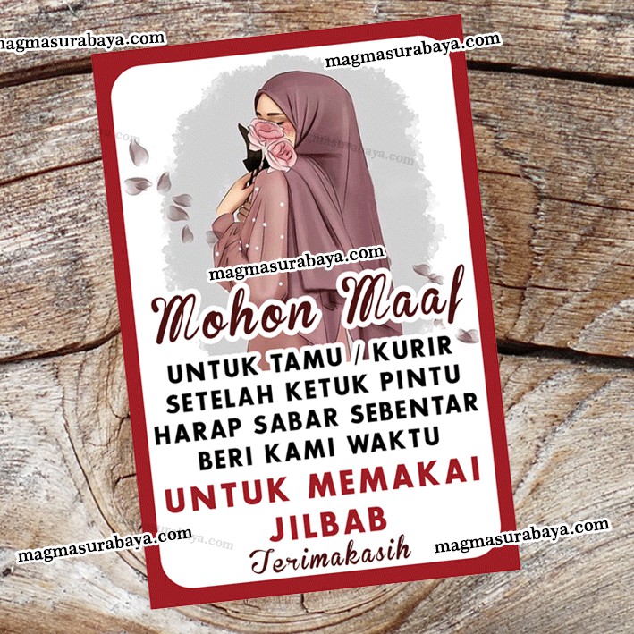 

Sticker Beri kami waktu unyuk Memakai Jilbab
