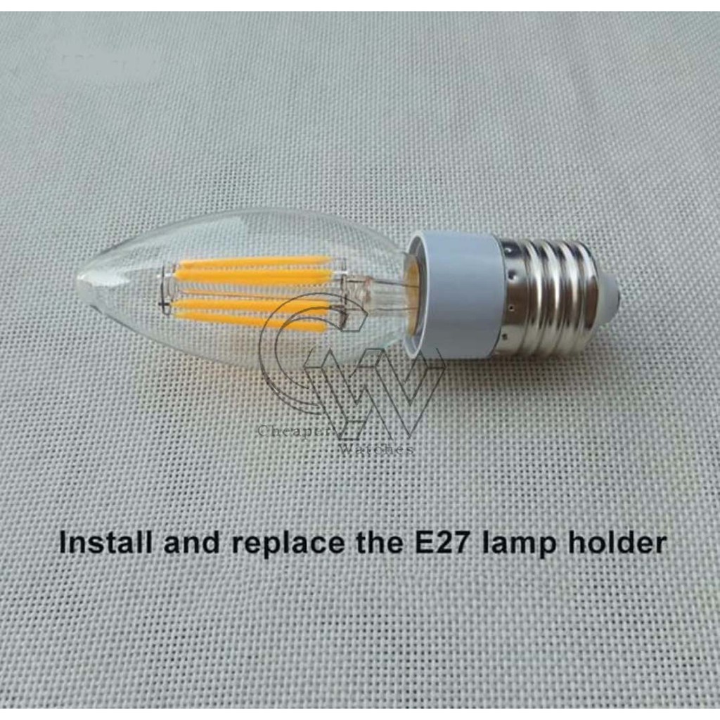 Cheaper-Fitting Lampu E27 ke E14 Converter Adapter Penyambung Berkualitas Termurah